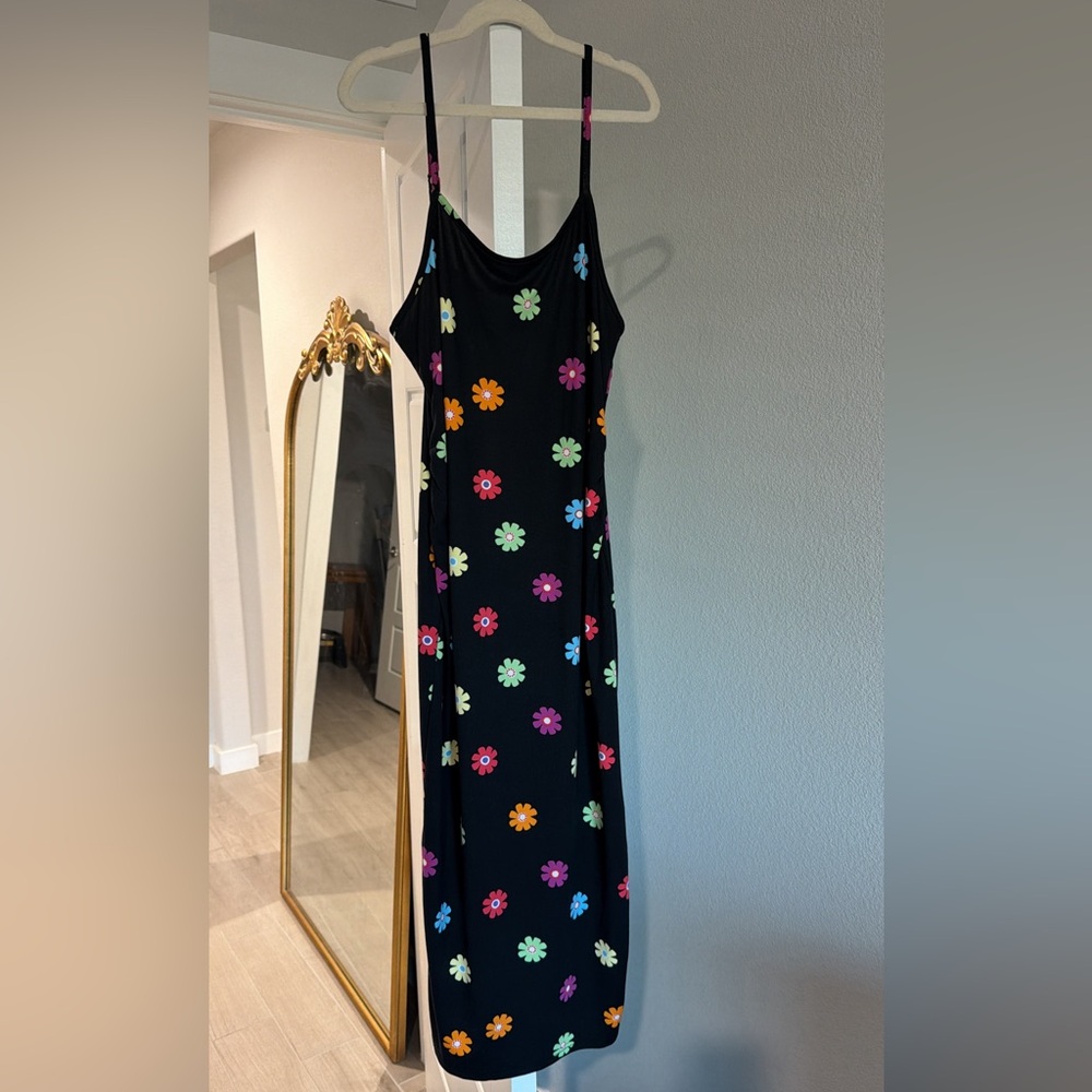 Floral Black Maxi Dress
